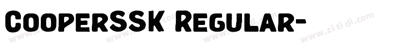 CooperSSK Regular字体转换